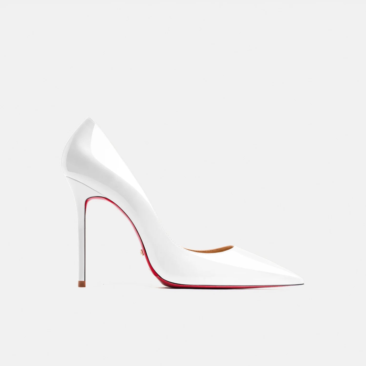 Designer Luxury Brand Stilettos | Sophisticated Red-Bottom Patent Leather Pumps | Elegant "Handmade Classics" Silhouette | "Dignified" Sexy Pointed Toe Party Shoes for Radiant Versatile Styling Luxegan