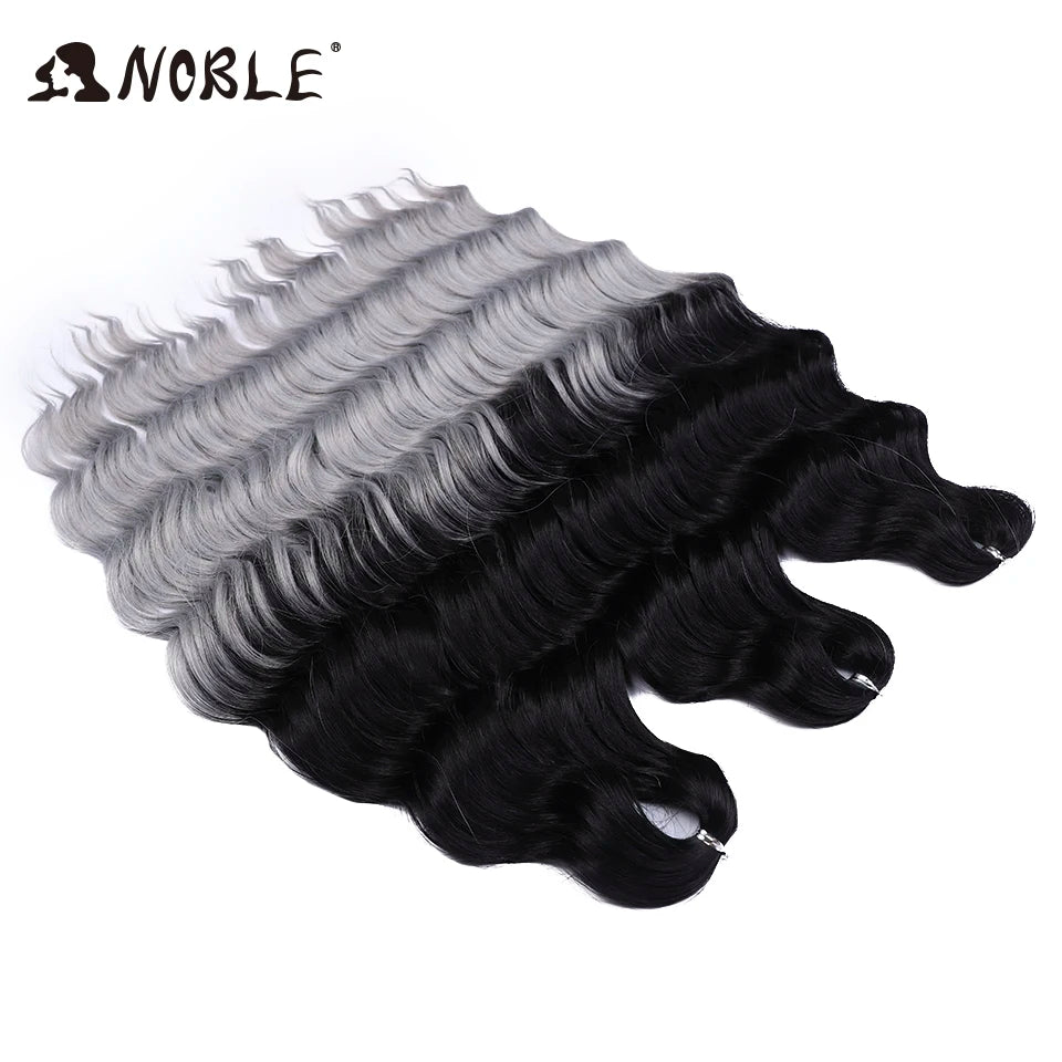 Synthetic Anna Curl Water Wave Crochet Braiding Hair – 24 Inch | 300g | 60 Strands | 88 Ombre & - view 57