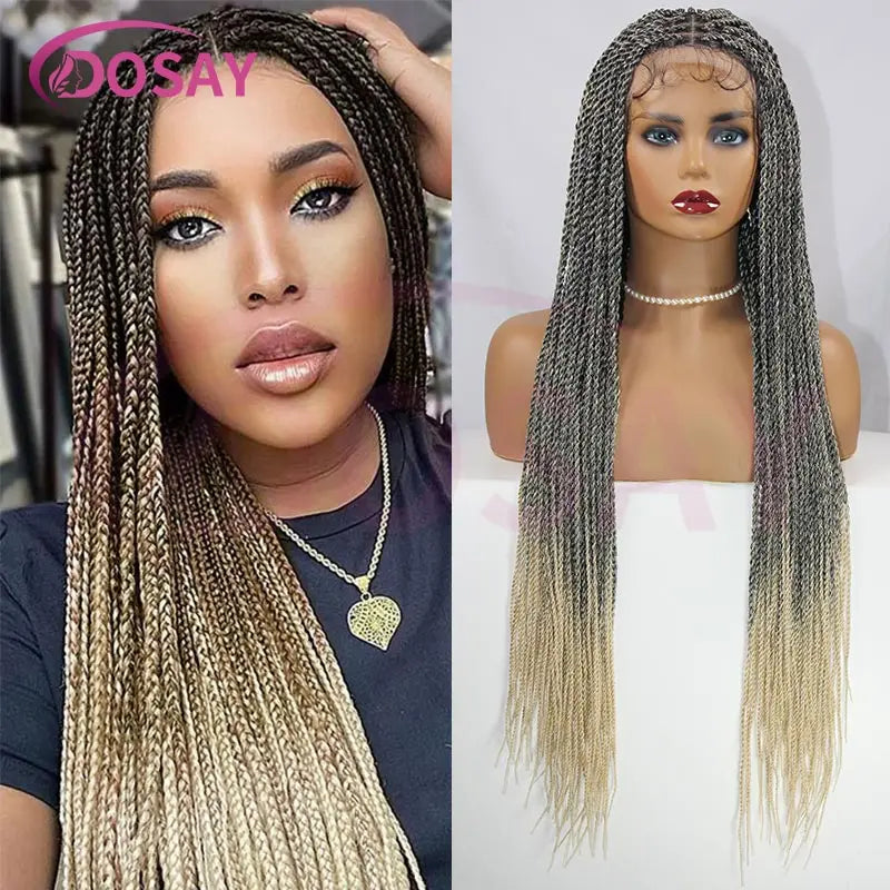 26-36 Inch Senegalese Twist Knotless Wig | Full Lace | Faux Locs