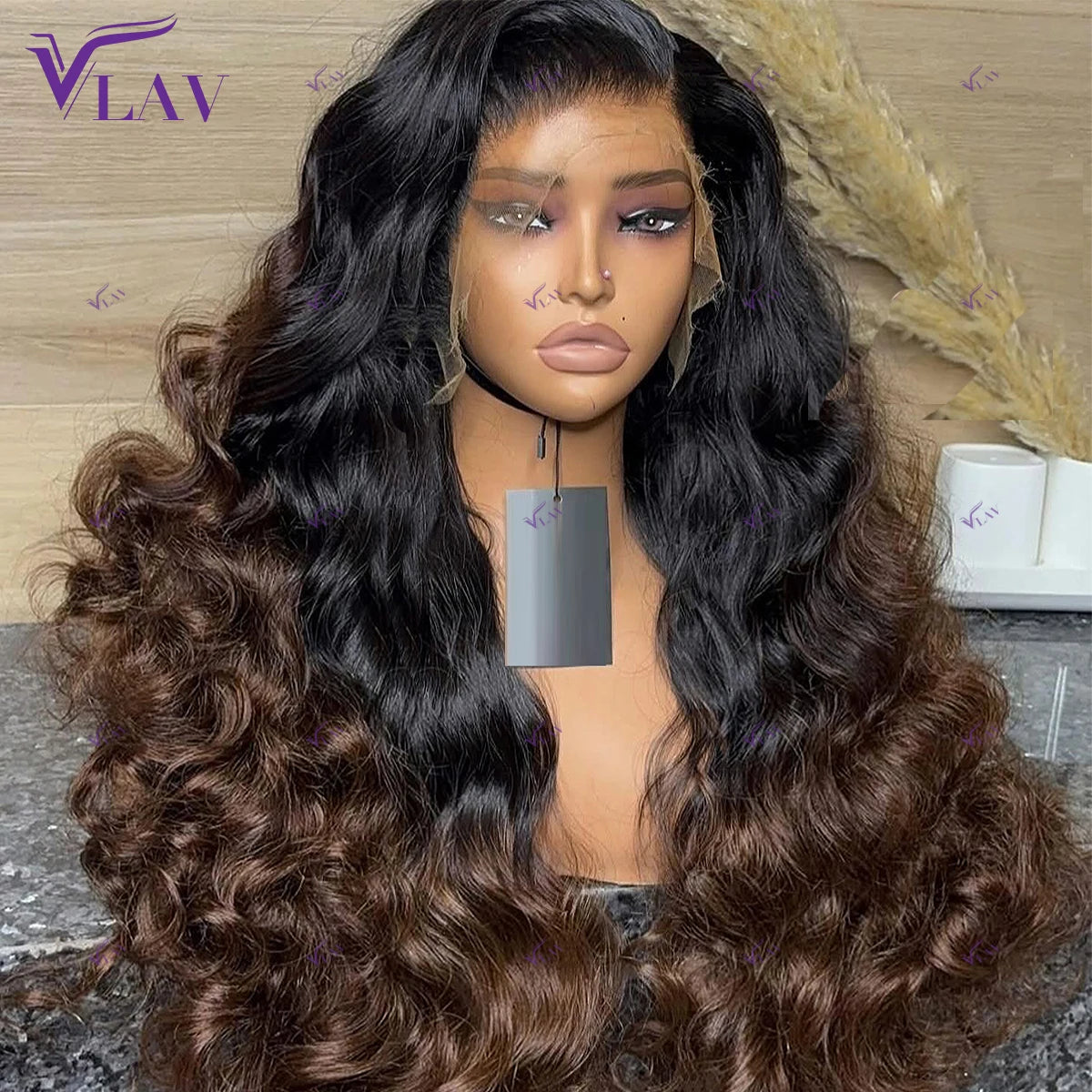 400 Density Glueless Wigs Human Hair Bouncy Curly Super Double Drawn 360/13×6/ 13×4 HD Lace Frontal Wigs Preplucked P1B/4 Color