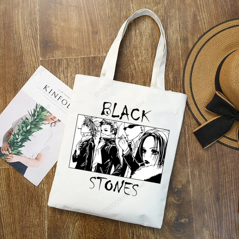 Nana Osaki BLAST Anime Manga Printed Canvas Tote Bag | Custom Reusable Cloth Handbag Shoulder Bag (Unisex) Luxegan