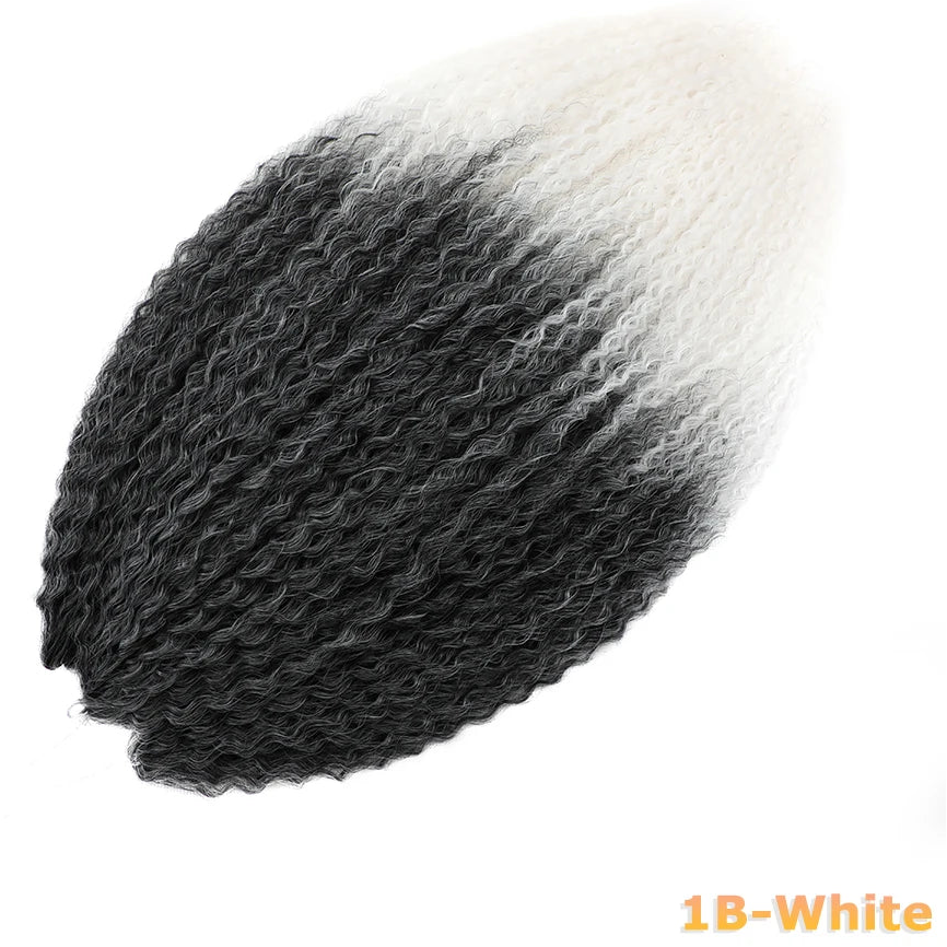 Afro Kinky Curly Crochet Hair Extensions – Kanekalon Ombre Braiding Hair 20–28in | 35 Strands/Pack - view 11