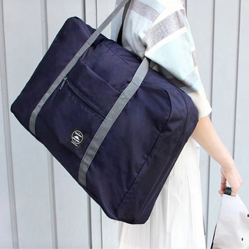 New Nylon Foldable Travel Bags | Unisex Large Capacity Shoulder Bag & Waterproof Handbag Luxegan