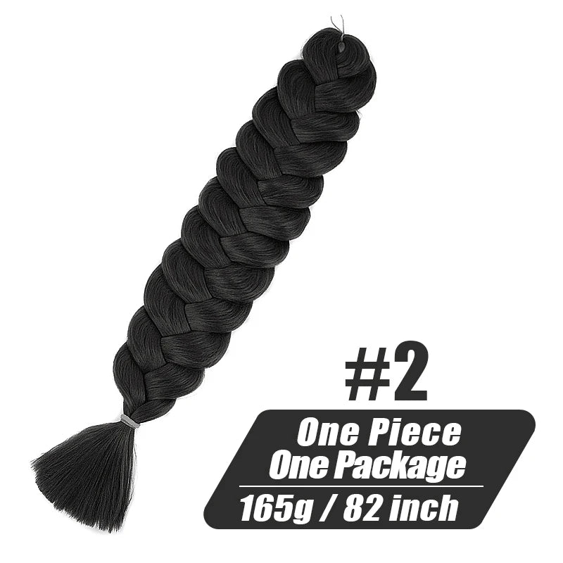 82-Inch XP Crochet Jumbo Braiding Hair – Pre-Stretched Kanekalon | Kinky Straight | 30 Colors | 1 - view 23