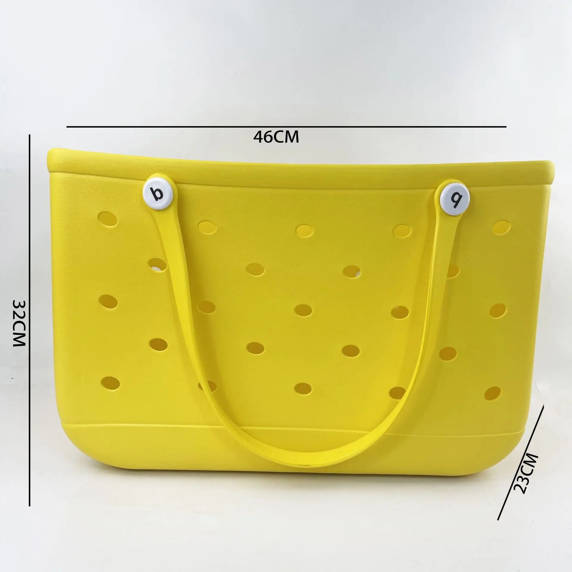 Beach EVA Bogg Bag | Rubber Waterproof Travel Tote Bag & Washable Handbag (For Sports, Beach, Market & Pool) Luxegan