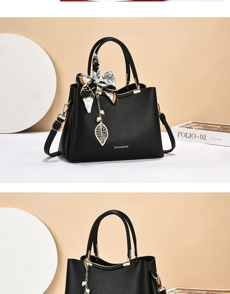 Wedding Banquet Red Handbag | Fashionable High-end Texture & Large Capacity Tote Luxegan