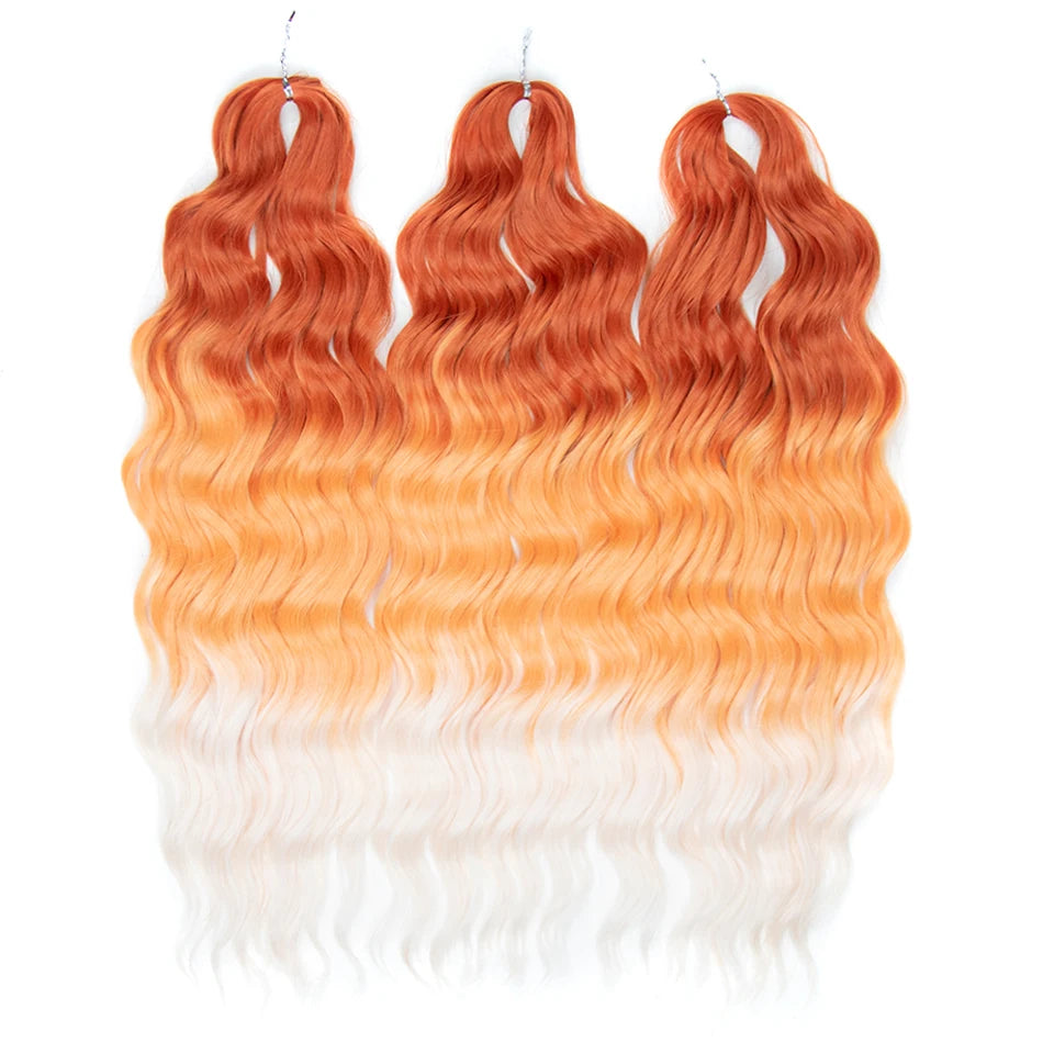 FREEDOM Synthetic Water Wave Crochet Braiding Hair 24 Inch – Ombre & Multi-Tone | 88 Colors | 300g - view 21