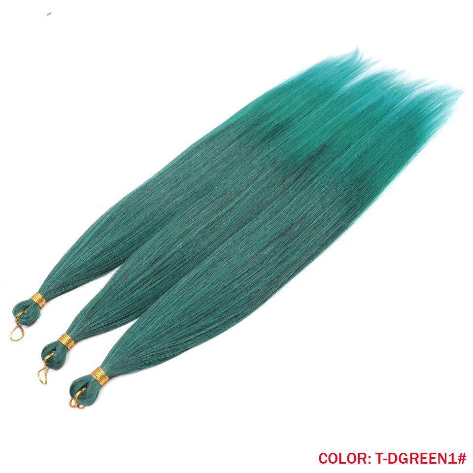 28 Inch Ariel Straight Synthetic Crochet Braids Hair – Ombre & Solid Colors | 300g | 24 Shades - view 3