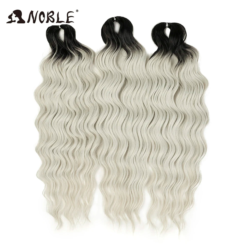Synthetic Anna Curl Water Wave Crochet Braiding Hair – 24 Inch | 300g | 60 Strands | 88 Ombre & - view 5
