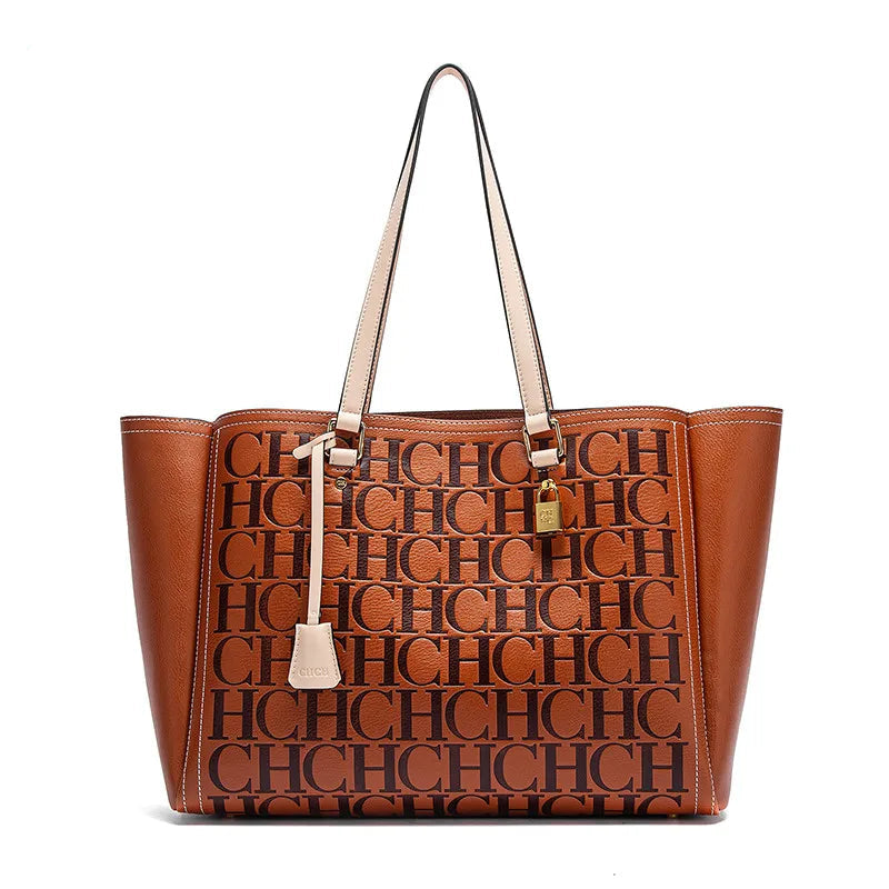 New Embossed Handbag | Large Capacity Commuter Bag for Women's Travel (Stylish & Spacious Tote) Luxegan