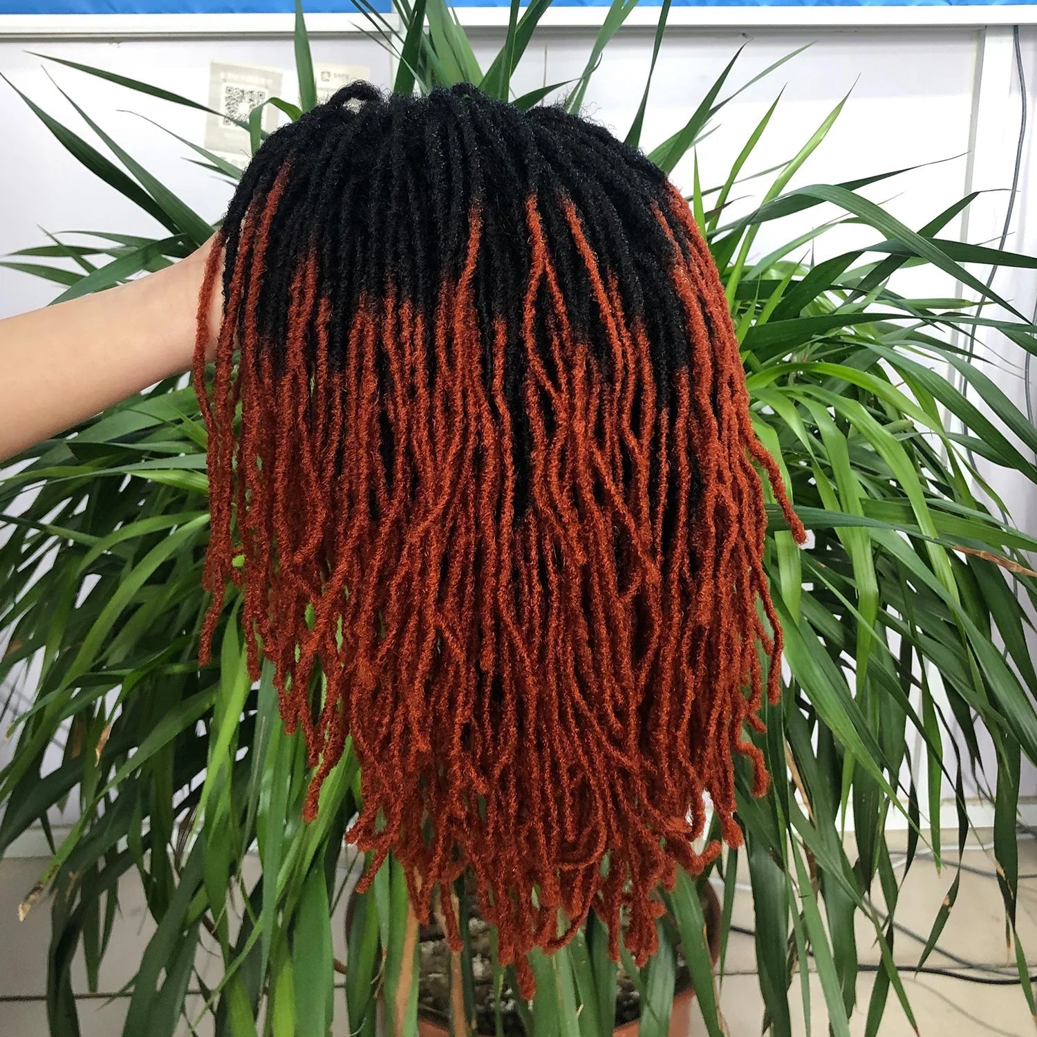 10" Ombre Dreadlock Wig | Sister Locs | Faux Locs Crochet Braids | Synthetic Twist Hair Luxegan