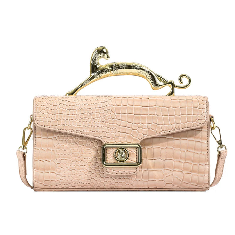 Popular Women's Shell Crossbody Bag | Sophisticated "Lock Catch" Silhouette | High-End Female Fashion Shoulder Bag | "Dignified" High-Performance PU Purse for Radiant Versatile Styling Luxegan