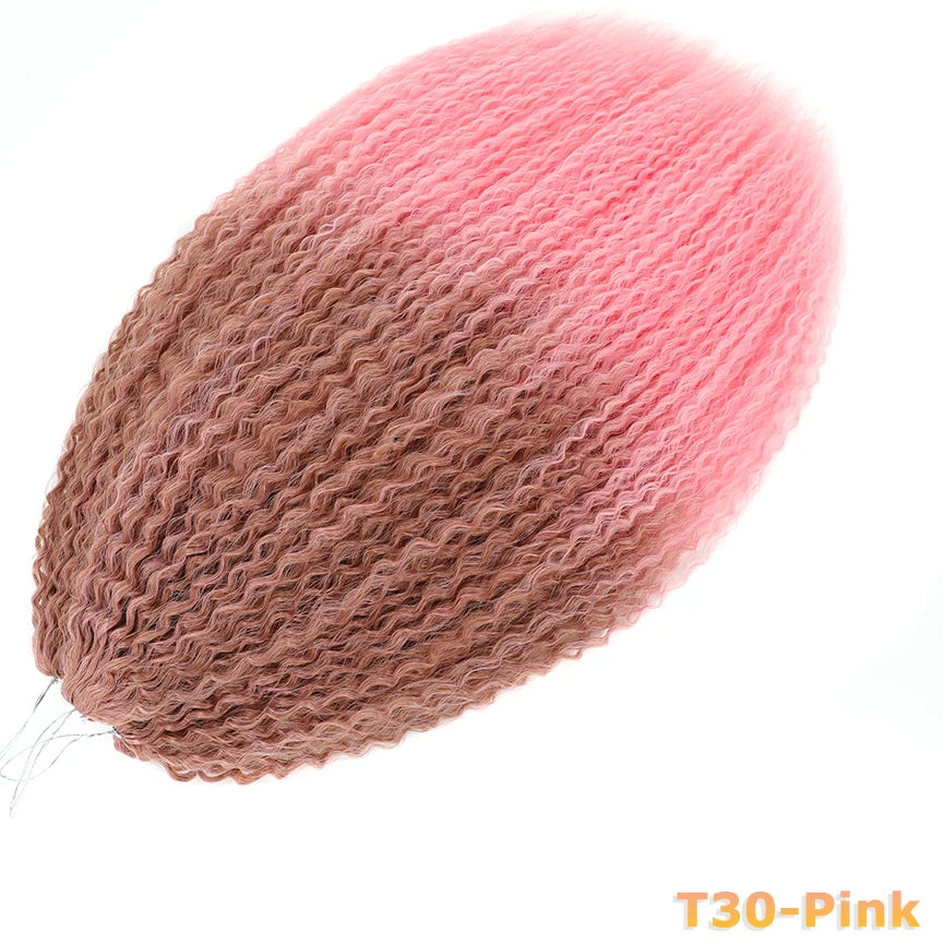 Afro Kinky Curly Crochet Hair Extensions – Kanekalon Ombre Braiding Hair 20–28in | 35 Strands/Pack - view 12