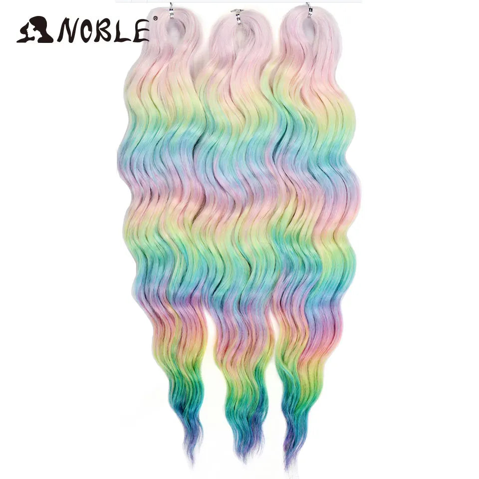 Synthetic Anna Curl Water Wave Crochet Braiding Hair – 24 Inch | 300g | 60 Strands | 88 Ombre & - view 17