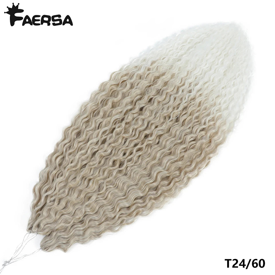 Water Wave Synthetic Crochet Hair | 22–30 Inch