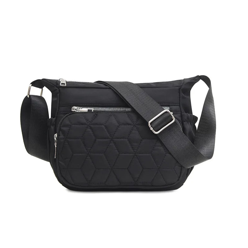 Multi-Pocket Casual Crossbody Bag | Waterproof Nylon Travel Messenger Bag | Women's Versatile Shoulder Purse | Large Capacity Everyday Satchel (Model 21062414312910146) Luxegan