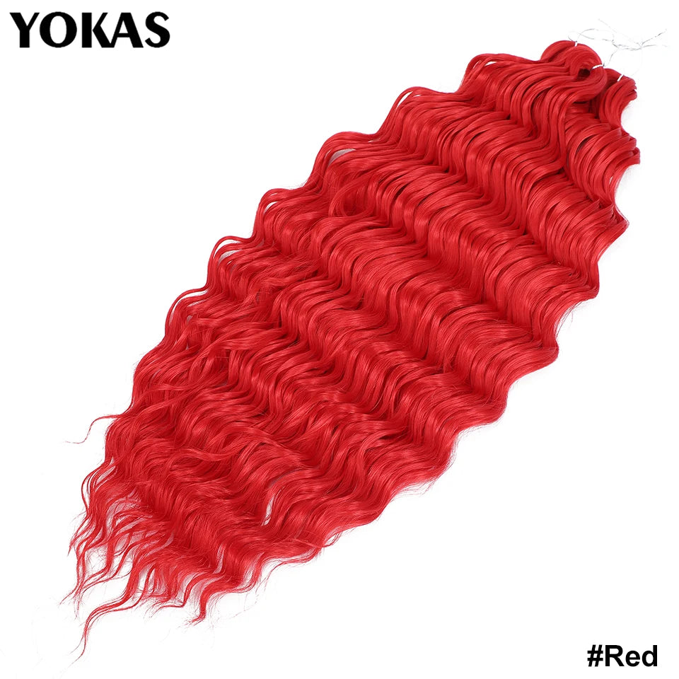 24 Inch Synthetic Anna Curl Crochet Hair | Pre-Looped Deep Wave