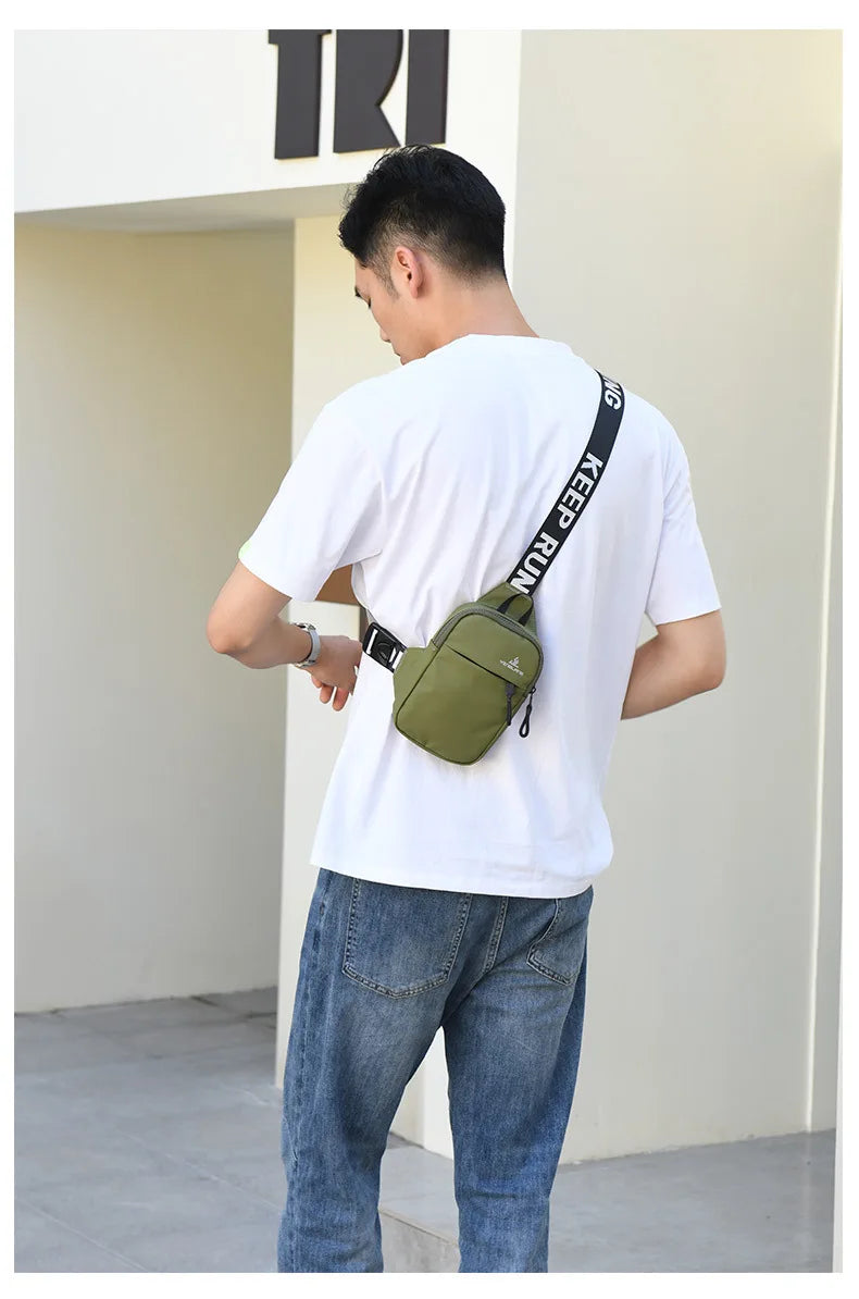 Small Chest Bag & Mobile Phone Bag | Outdoor Sports Mini Fashion Shoulder & Messenger Bag (Unisex Gift) Luxegan