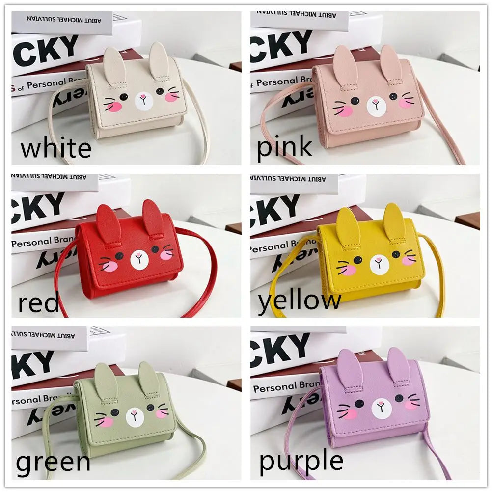 Children's Accessories Small Shoulder Bag | Cute Rabbit Baby Girls Small Crossbody Bags & Cartoon Kids Boys Mini Coin Purse Handbags Luxegan