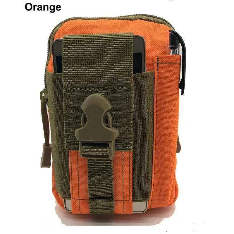Nylon MOLLE Pouch Tactical Waist Pack Bag | Heavy-Duty Outdoor Phone Pocket Fanny Pack | Premium EDC Tool Bag for Outdoor Sports | Lightweight Utility Belt Pack for Running & Hiking Luxegan