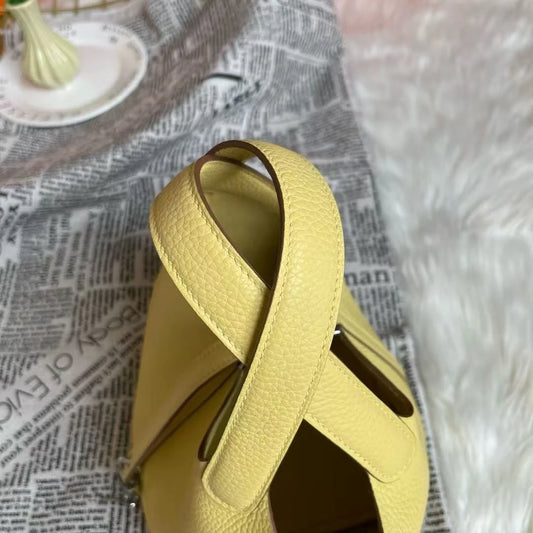 Genuine Leather Solid Casual Tote | Soft Hand-stitched Bucket Commuter Handbag Luxegan