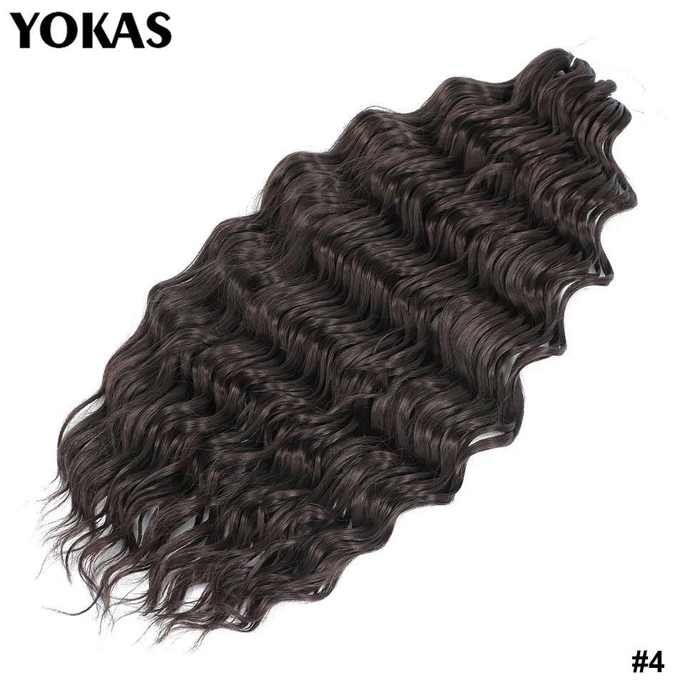 24 Inch Synthetic Anna Curl Crochet Hair | Pre-Looped Deep Wave