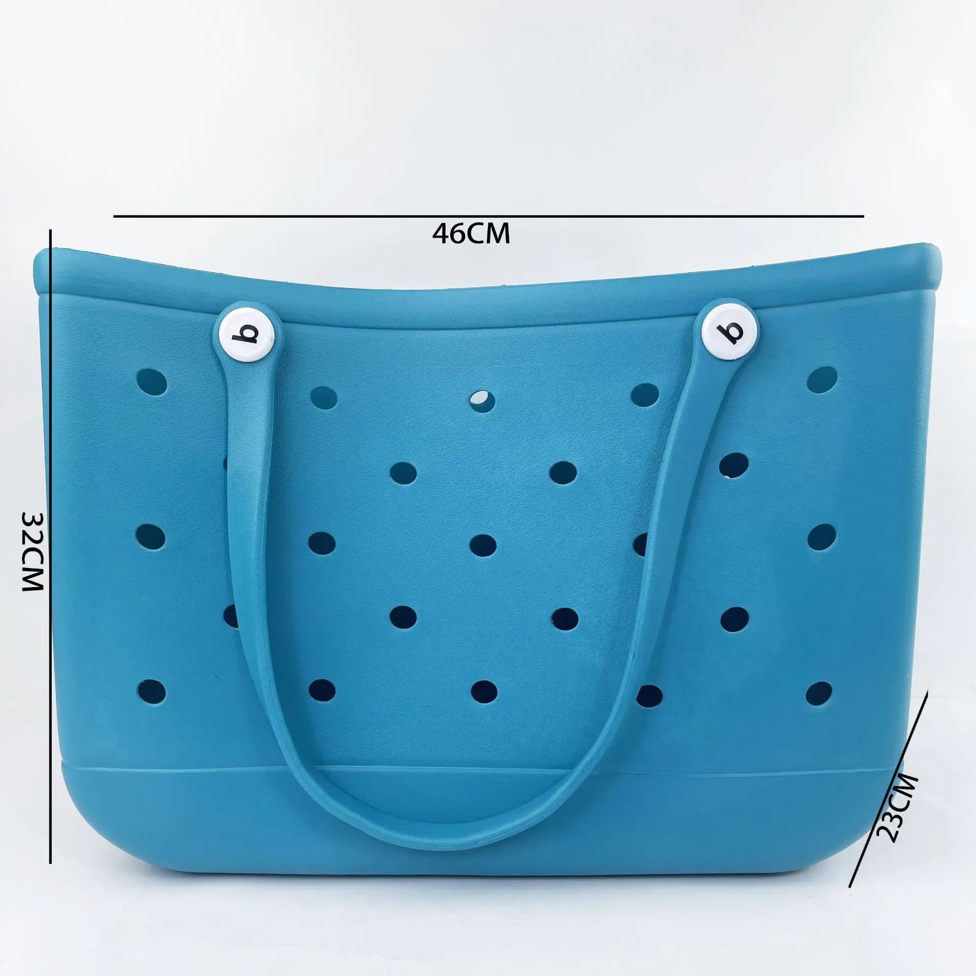 Beach EVA Bogg Bag | Rubber Waterproof Travel Tote Bag & Washable Handbag (For Sports, Beach, Market & Pool) Luxegan