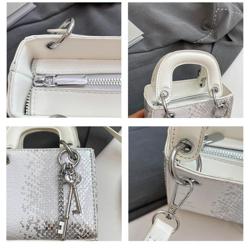 Fashion Classic Women's Mini Handbag | Small Square Bag & Serpentine Crossbody Luxegan