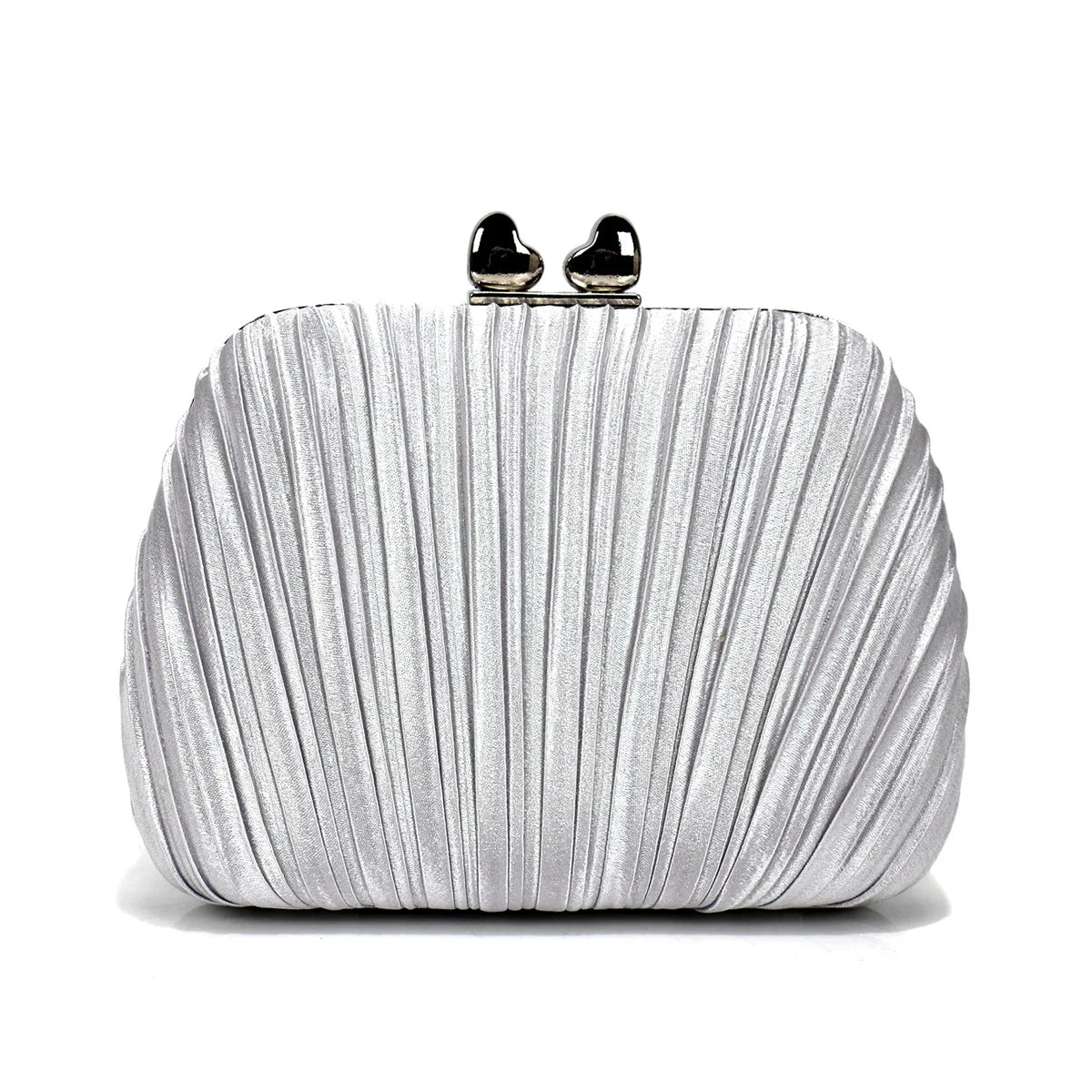 French Light Luxury Satin Pleated Bag | Sophisticated "Niche Design" Silhouette | Elegant Shell Banquet Clutch | "Dignified" High-Performance Synthetic Leather Essential for Radiant Versatile Styling Luxegan