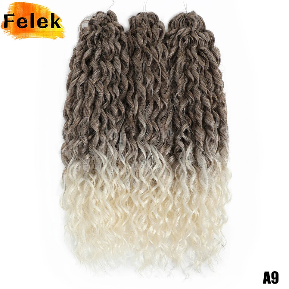Jessica Hair Deep Wavy Twist Crochet Hair 22 Inch | 100G | 54 Colors | 3 Packs/Lot