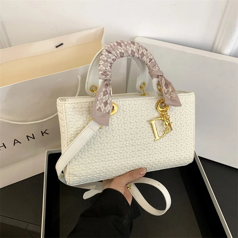 Woven Princess Handbag | Silk Scarf Satchel & Crossbody Luxegan