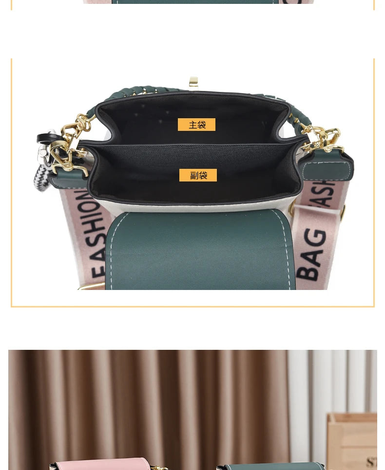 Mini Studded Decor Crossbody Bag | Argyle Embroidery Mobile Phone Purse & Trendy Chain Handbag for Women Luxegan