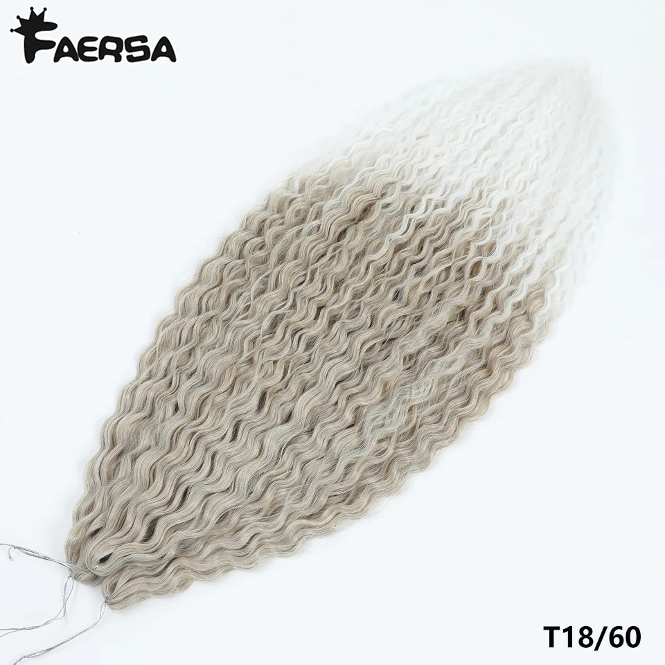 Water Wave Synthetic Crochet Hair | 22–30 Inch