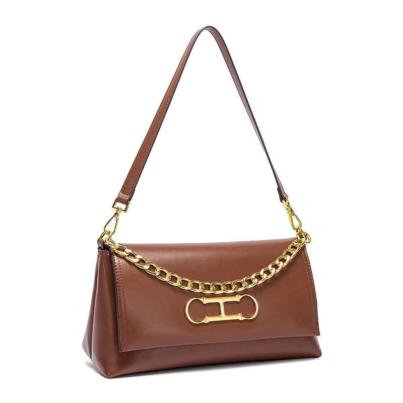 Pure Simple Classic Retro Square Ladies Shoulder Bag | Fashionable Exquisite Workmanship New Women's Crossbody Bag Luxegan