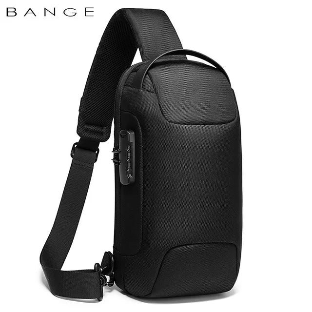Anti-Theft Waterproof Chest Bag | Sophisticated USB Charging Crossbody Bag | Elegant Men’s Shoulder Travel