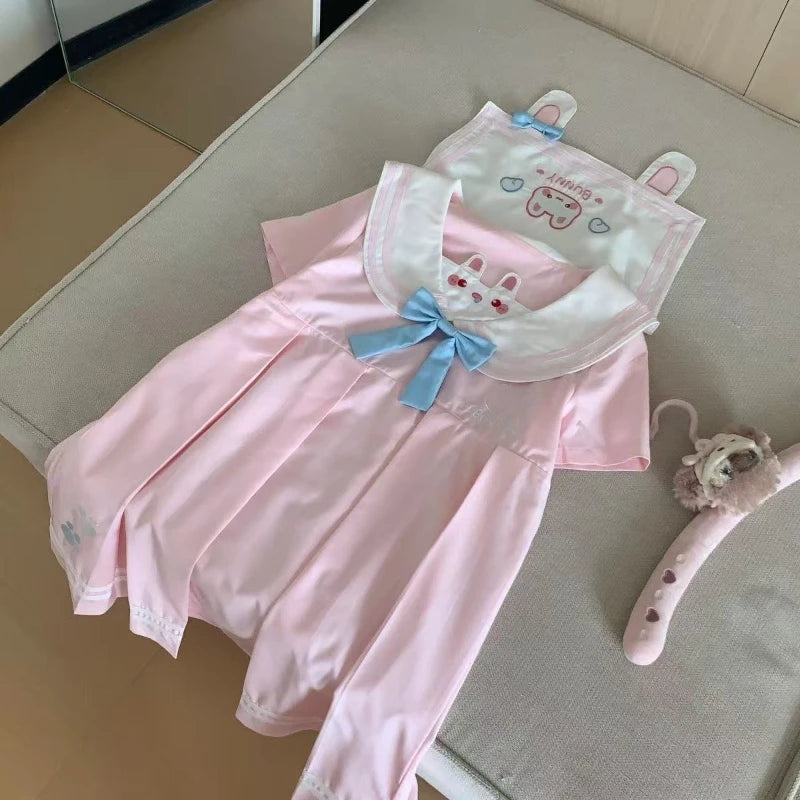 Solid Sweet Peter Pan Collar Short Sleeve Loose A-Line Mini Dress – Slight-Stretch Polyester, Natural Waist, Summer Luxegan