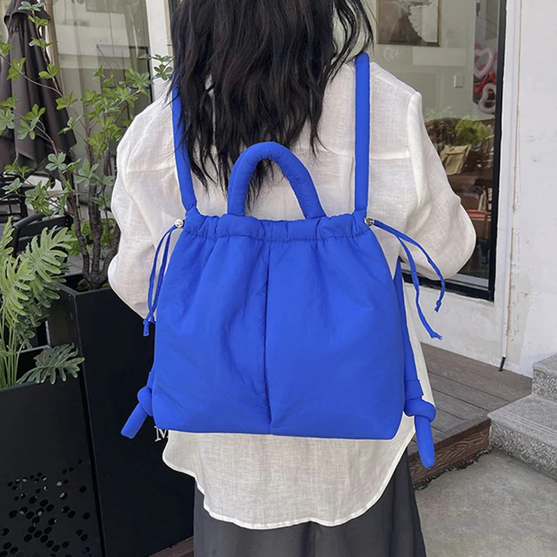 New Korean Fashion Fabric Shoulder Bag | Soft Dacron Crossbody Bag, Mini Tote & Underarm Bags Luxegan