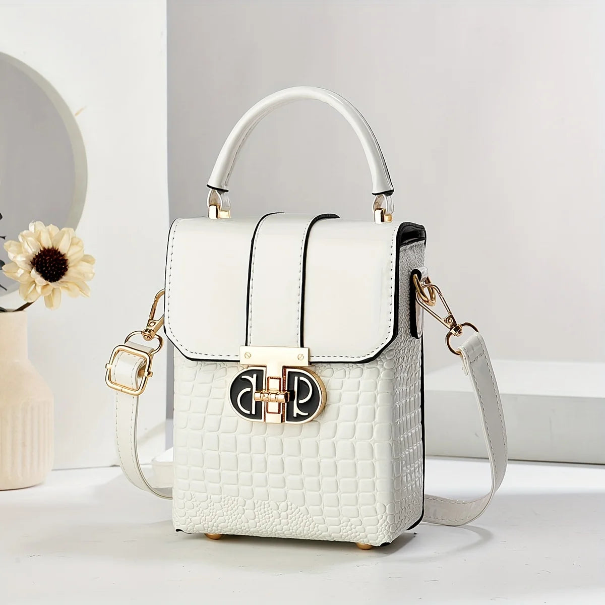 Fashion Women's Crossbody Phone Bag & Wallet | Small Flap Handbag (PU Leather, Versatile) Luxegan