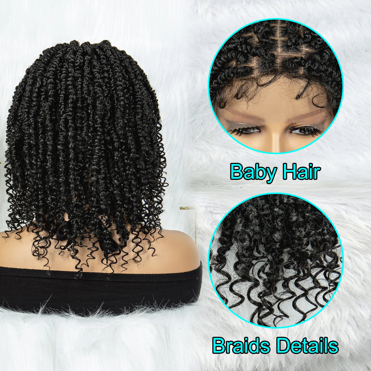 14 Inch Butterfly Locs Dreadlock Wig | Knotless | Lace Front