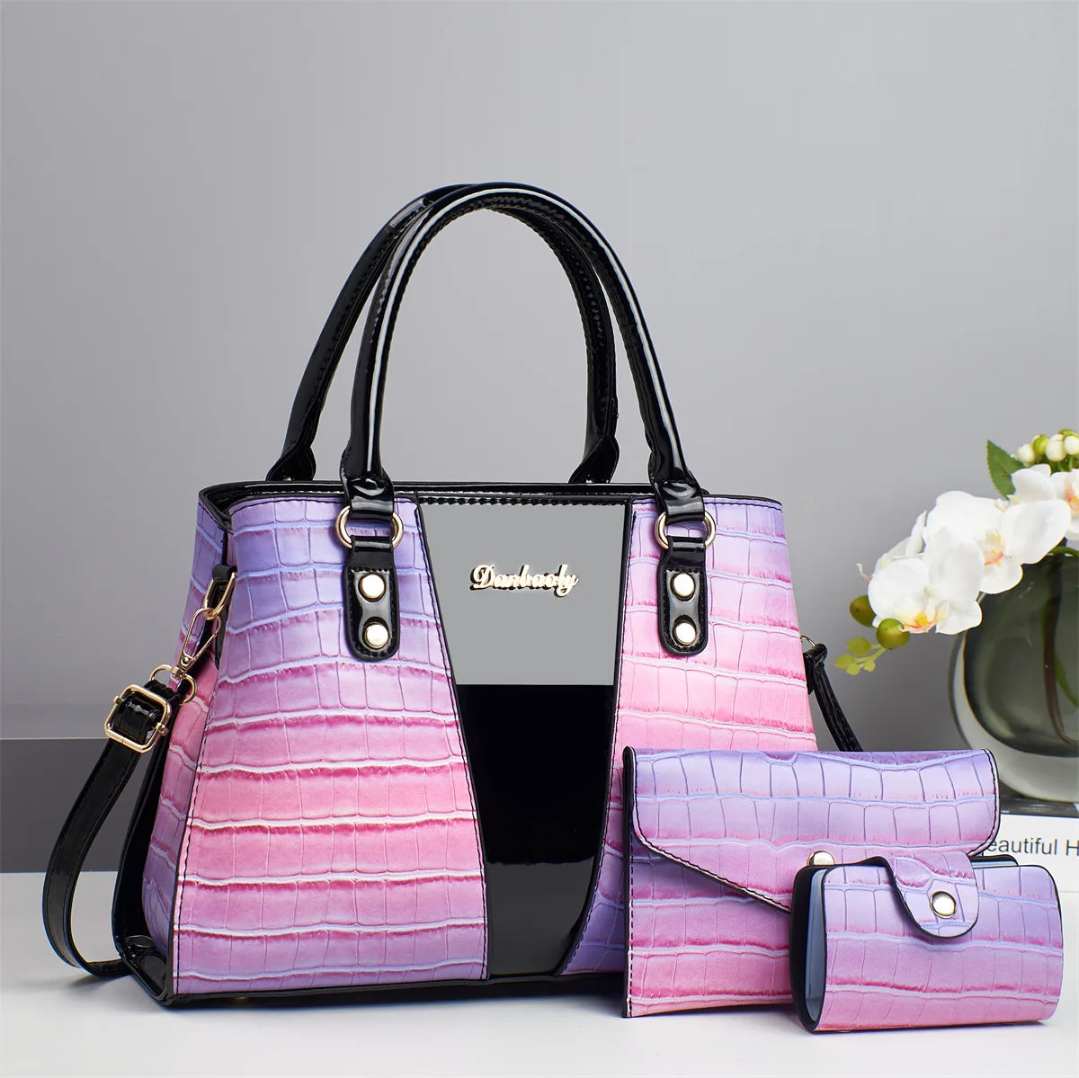 Luxury Designer Shoulder Crossbody Bags High-quality 3Piece Set Women Bags | Fashion Ladies Handbags Crossbody Messenger Bag Sac Luxegan