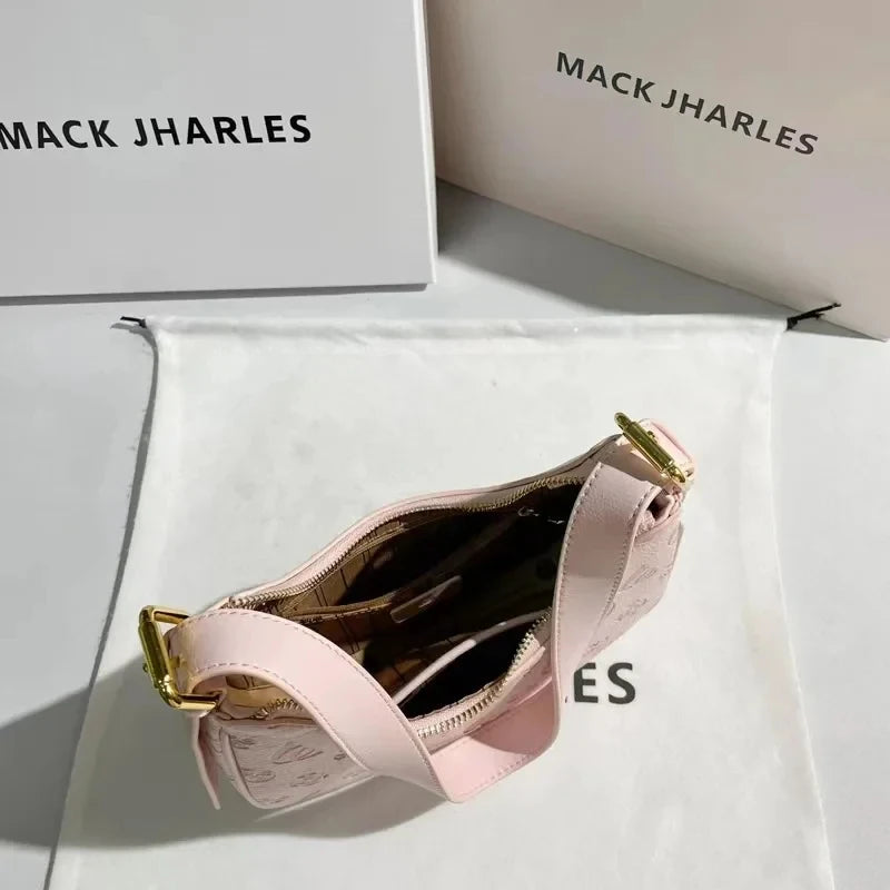 Trendy Pink Underarm Bag | Summer Women's Shoulder Bag | Cute Lawson Commuter Purse with Top Handle Luxegan