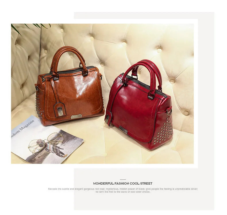 Retro Women's Shoulder Bag | Crossbody Bag & Small Tote Luxegan