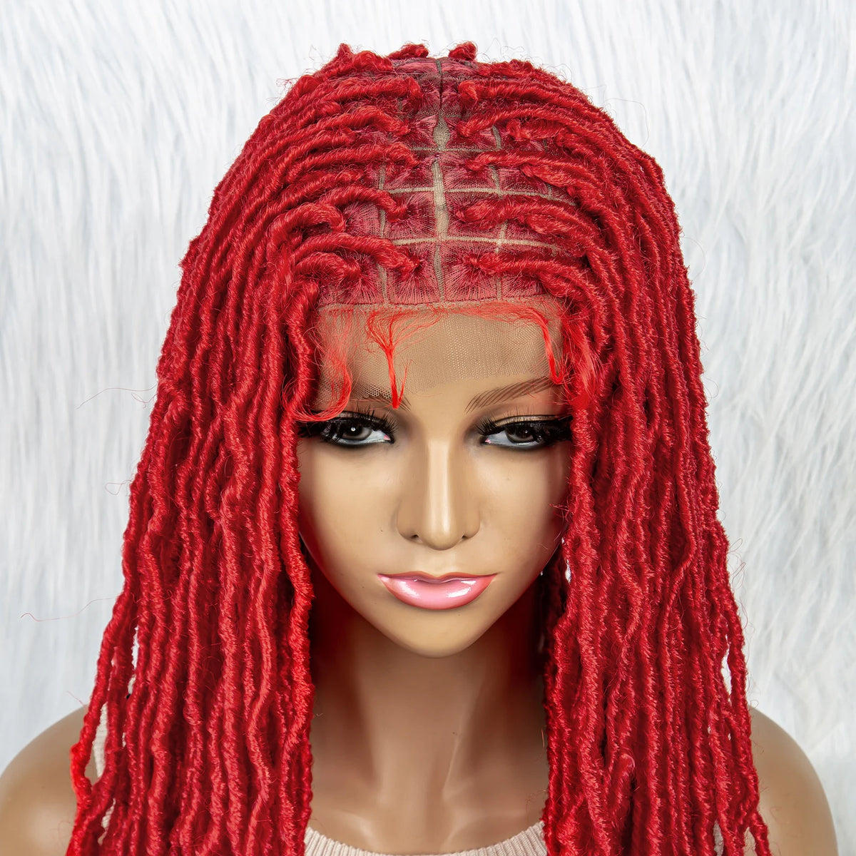 Pink & Blue Braided Wig | Full Lace Butterfly Locs & Dreadlocks