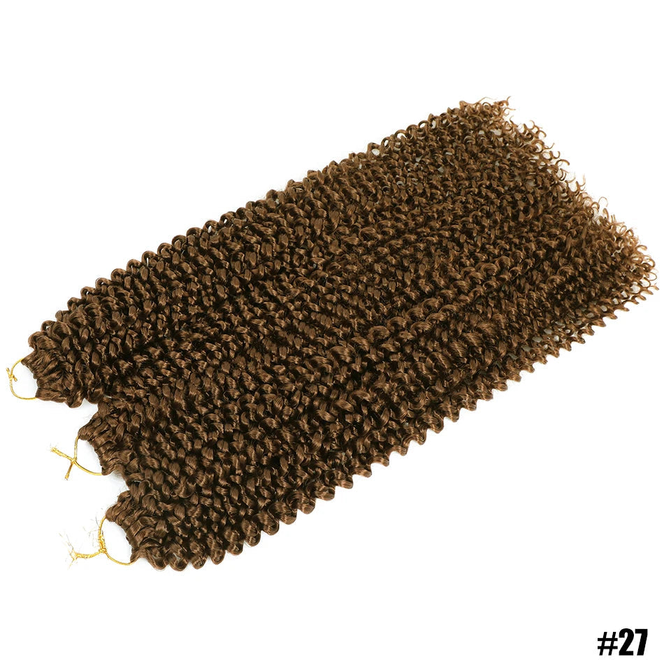 Water Wave Crochet Braiding Hair | Afro Curly Synthetic Braids for Passion Twists & Butterfly Locs 22" Luxegan