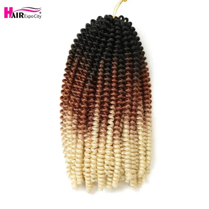 Spring Twist Crochet Hair 12 Inch – Afro Fluffy Synthetic Twist Braids | Ombre & Solid | 25 Colors - view 22