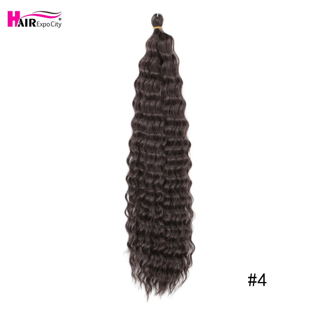 22 Inch Water Wave Twist Crochet Hair | Braiding Extensions