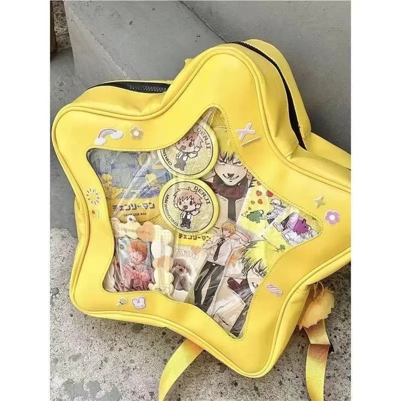 Original Cute Kawaii Ita Bag | Anime Five Pointed Star Two-dimensional Crossbody Bag &amp; Street Fashion Ulzzang Shoulder Bag Luxegan