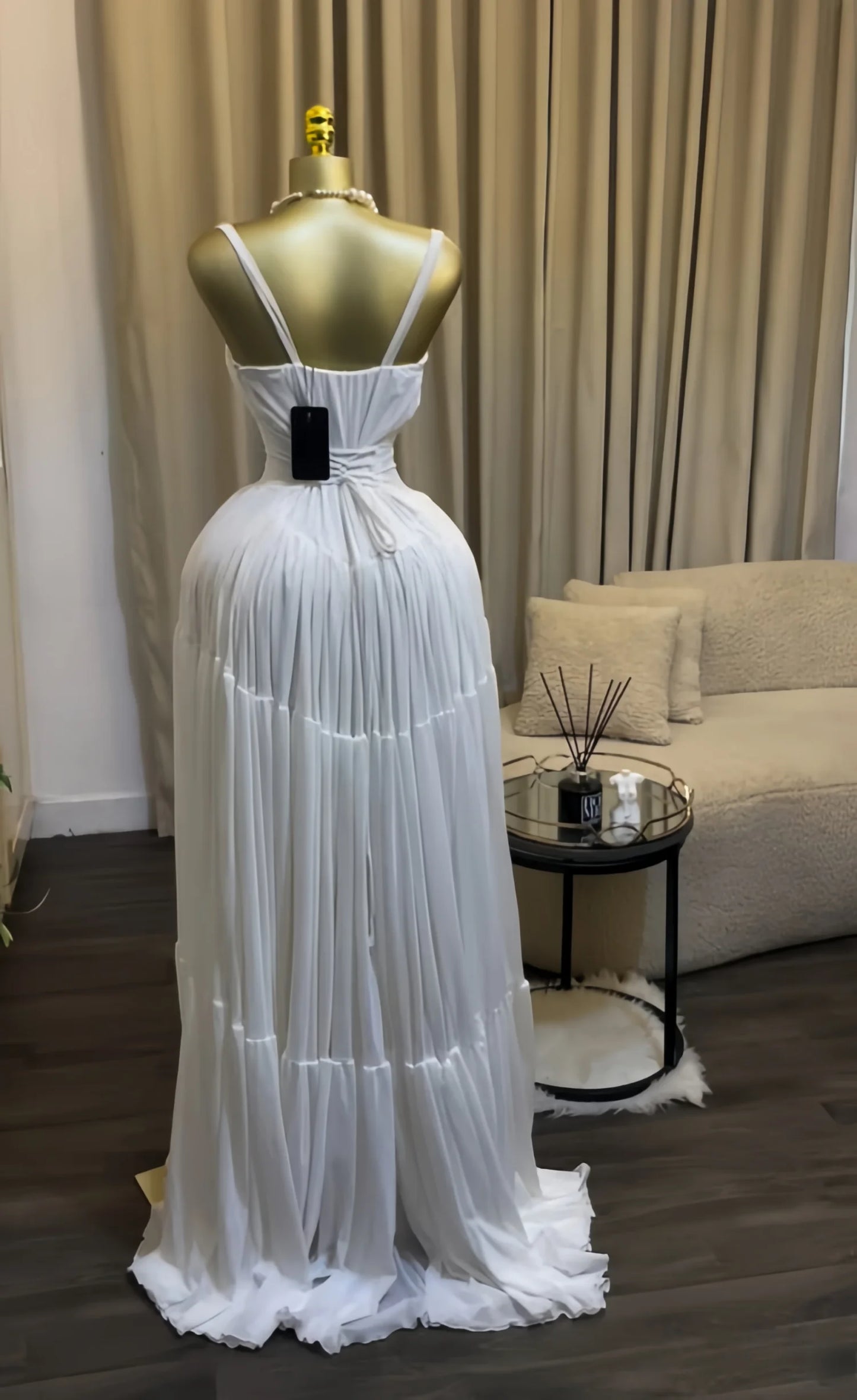 CM.YAYA 2026 Summer Women Halter Sleeveless Strapless Long Maxi Dress Slim Evening Birthday Beach Sexy Vacation Party Dresses