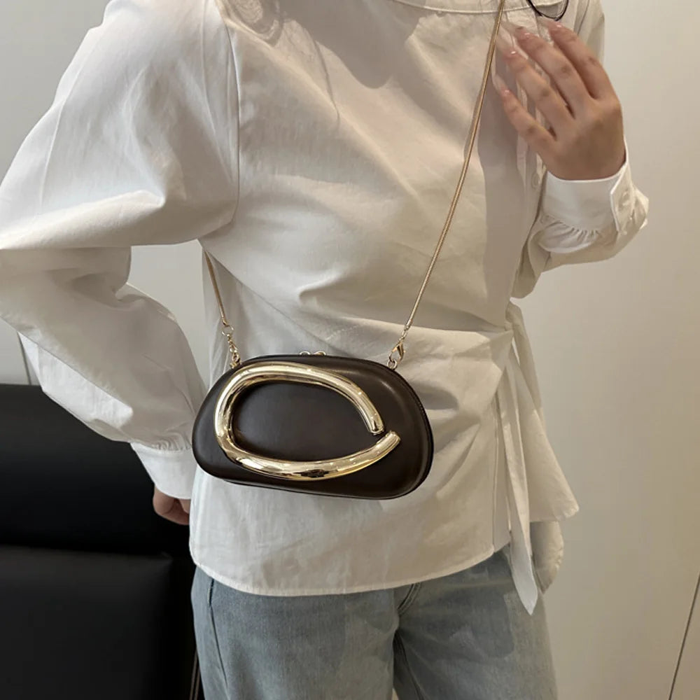 Niche Design Dinner Bag | Light Luxury Chain Crossbody & Small Square Bag Luxegan