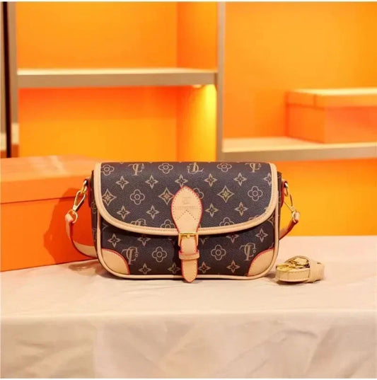 Luxury Brand Women’s Underarm Bag | High-End Genuine Leather Feel Designer Handbag | Fashionable Single Shoulder & Crossbody Bag Luxegan